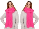 DLHÝ TEPLÝ POLSKÝ ŠÁL FUCHSIA 2249