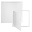BIELE PLASTOVÉ RECENZNÉ DVERE 40x40 cm