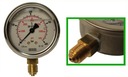 Manometer fi 63 BSP 1/4 DOLE ROZSAHU 0-400 BAR WIKA