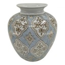 Váza DKD Home Decor Porcelán Béžová Modrá Ar