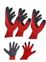 Ochranné pracovné rukavice LATEX, červené, veľkosť 9