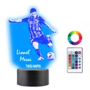 3D LED nočná lampa Lionel Leo Messi Futbalista