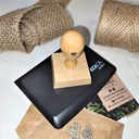 Drevená pečiatka 5x5 cm s vaším LOGOM a atramentom
