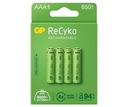 4x GP ReCyko 650mAh 1,2V AAA Ni-MH batéria