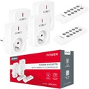 4x zásuvka 230V na diaľkové ovládanie (x2) 2300W 30m