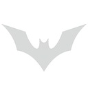 Samolepka REFLEKCIA symbol BATMAN znak netopier 55cm