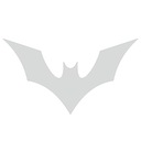 Samolepka REFLEKCIA symbol BATMAN znak netopier 55cm