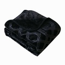 Hrubá čierna akrylová deka 160x200 VITO