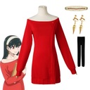 SPY×FAMILY Year Forger Red Knit+Nohavice+Doplnky
