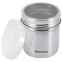 Nádoba so sitkom Shaker na kakaový škoricový cukor prášok 260 ml KLausberg