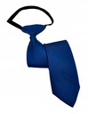 Námornícka modrá kravata s gumičkou, jednotná a rozviazaná