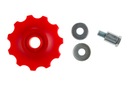 Ozubené koleso prehadzovačky 1 ks červená 11T
