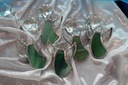 Tiffany vitrážových anjelikov SET 5 ks. zelená