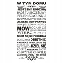 Nápis na nálepke na stenu citát - In This House - 182