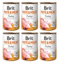 Brit Pate&Meat Morčacie 6x400g