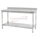 Mega-M 150x60 pracovný gastro stôl s okrajom