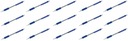 UNI SN-101 výsuvné guľôčkové pero modré 0,3 mm x 15 ks