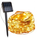Drôtené 200LED solárne záhradné lampy