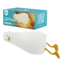 LED nočná lampa LEING DUCK White Teplá farba Silicone Forever Light