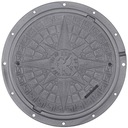 Polymérový kryt veka DN600 GREY A50 5T LOCK