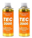 sada 2x TEC 2000 Diesel Injector Cleaner Čistenie vstrekovačov