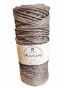 Polyester String 200 m / 3 mm šedá makrama háčkovanie