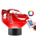 Lightning McQueen Pixar LED nočná lampa PLEXIDO CARS