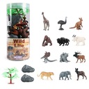 SET POSTAVIČIEK VEĽKÉ ZVIERATKÁ SAFARI DIVOKÁ ZOO XXL KONTAJNER WOOPIE FARMA