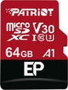 Séria EP MicroSDXC 64 GB Class 10 UHSI/U3 A1 V30