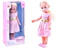Zázračná bábika v jarných šatách 35cm - ružová