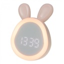Detský ružový svietiaci budík BUNNY Mary's USB