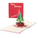 3D vianočná pohľadnica hladká vianočná pohľadnica pre