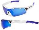 Športové okuliare Stingray bielo-modré Accent