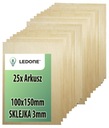 3 mm preglejka pre laser A6 10x15cm Dekor Decoupage X25 PCS