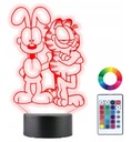 3D LED nočná lampa Darček na gravírovanie rozprávok Garfield
