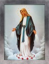 OBRAZ 45x35 STRIEBORNÝ RÁM NEPOŠKVRNENÁ MARY