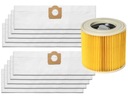 10x SÁČKY + FILTER PRE VYSÁVAČ KARCHER WD3 200 MV3 SE4001 WD2 PLUS