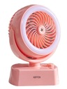 Ventilátor veterného mlyna s vodnou hmlou a ružovou lampou