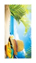 Plážová osuška 70x140 Palmový plážový klobúk
