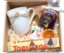 Vianočný darček k Vianociam hrnček na čaj PRE MAMINKU, BABKU, vianočný košík