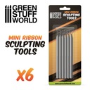 Nástroje Green Stuff Mini Ribbon Tools 6 ks.