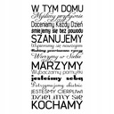 Nápis na stene s citátom - V tomto dome - 165