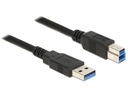 Kábel USB Typ A - USB Typ B 1,5m čierny Delock