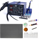 Spájkovacia stanica HOTAIR WEP 872D 2v1 + žehlička 75W + Flux 223, mat, hroty