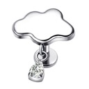 CLOUD LABRET NÁUŠNICE STRIEBORNÉ UŠKO HELIX ZIRCONIA TITANIUM 1,2/6
