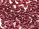 SuperDuo 2,5x5mm Lesk - Transp. Siam Ruby - 10 g