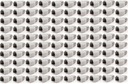 Gumový kryt na zástrčku RJ45, 100 kusov, sivobiely