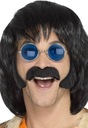 SET HIPPY BEARDS BOČNÉ BARDS ČIERNE fúzy
