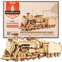 ROBOTIME Drevený 3D puzzle model lokomotívy