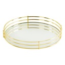 Pati dekoratívny tanier 30 x 5 cm zlatý